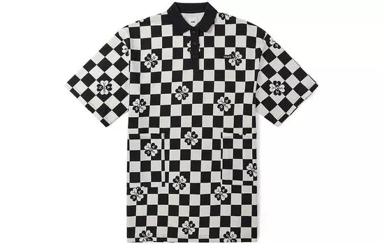 Vans Женское платье с шортами и рукавами, цвет Black/White