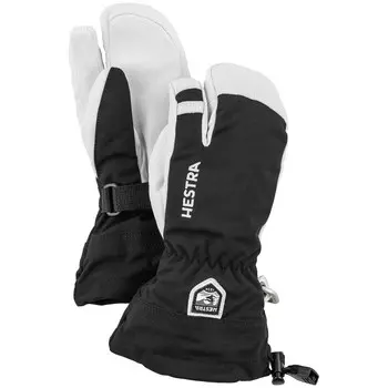 Варежки Hestra Army Leather Heli Ski Jr. 3-Finger, черный