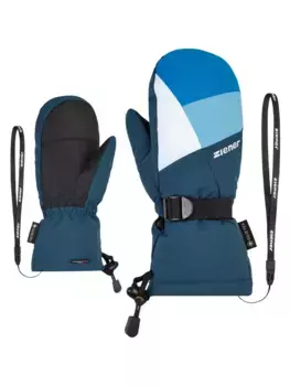 Варежки Ziener "LANIC GTX(R) + Gore Warm MITTEN Junior", синий