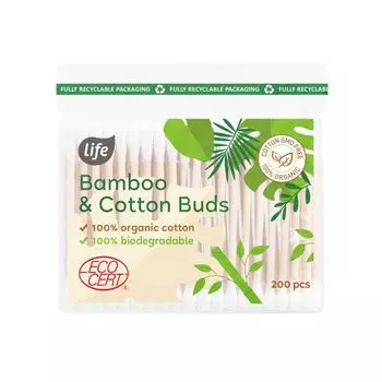 Ватные палочки Life Eco, 200 шт