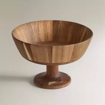 Ваза для фруктов Zara Home Acacia Wood With Stand