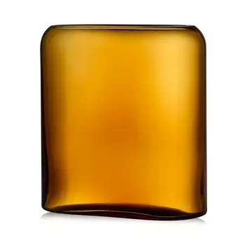 Ваза из многослойного стекла телесного цвета, средняя Nude Glass, оранжевый