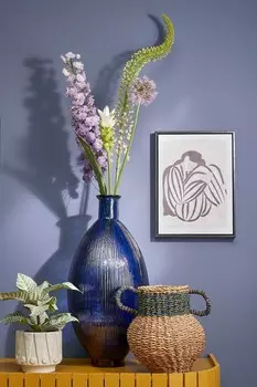 Ваза из переработанного стекла Mica Decorations, синий
