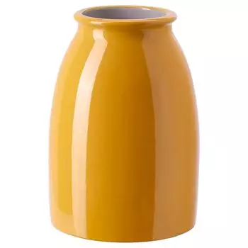 Ваза, ярко-желтая, 21 см, KOPPARBJRK IKEA