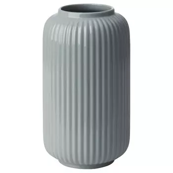 Ваза, серая, 22 см, STILREN IKEA
