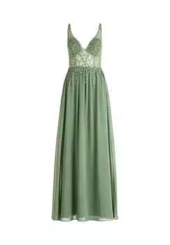 Вечернее платье с вышивкой Vera Mont, цвет light aventurine