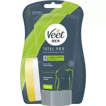 Veet Мужской крем для депиляции верхней части тела и ног, 150 мл