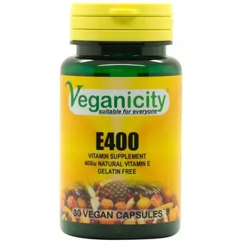 Veganicity, Витамин Е400, БАД, 30 капсул Veganiicity