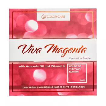 Веганская палетка теней для век Color Care Viva Magenta, 22,5 гр