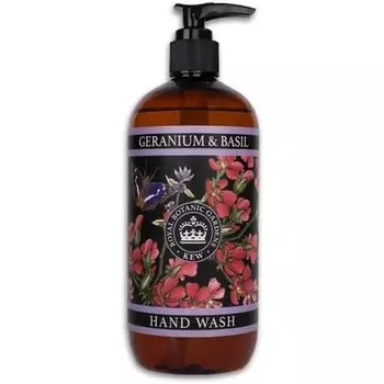Веганское мыло для мытья рук с геранью и базиликом Kew Gardens 500 мл The English Soap Company