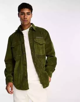 Вельветовая однотонная рубашка Tommy Hilfiger