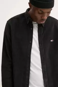 Вельветовая рубашка Tommy Jeans, черный