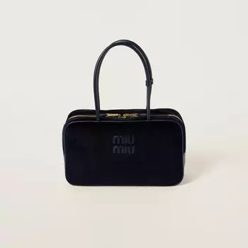 Вельветовая сумочка Beau Miu Miu, синий