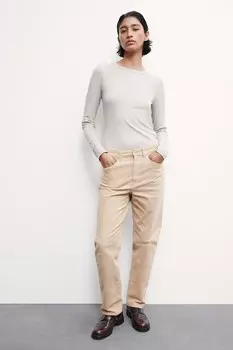 Вельветовые брюки H&M, бежевый