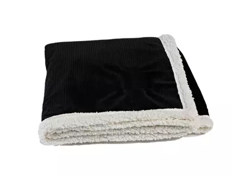 Вельветовый плед Kanata Blanket, черный