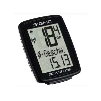 Велокомпьютер BC 7.16 - беспроводной SIGMA SPORT, черный / черный / черный
