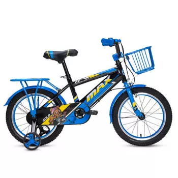 Велосипед детский MAX BIKE Solo 1 16", черный/синий