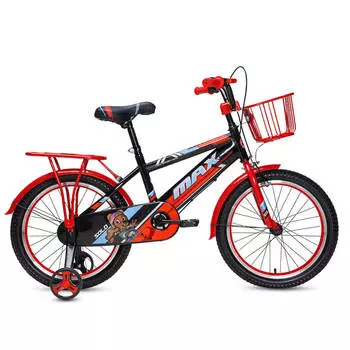 Велосипед детский MAX BIKE Solo 2 18", черный/красный