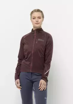 Велосипедная куртка Jack Wolfskin "MOROBBIA ALPHA INS JKT W", бордовый
