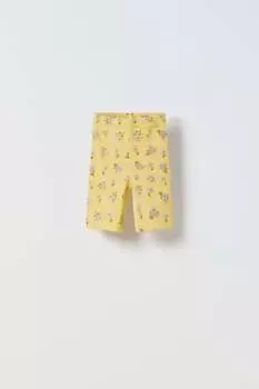 Велосипедные шорты с принтом ZARA, желтый