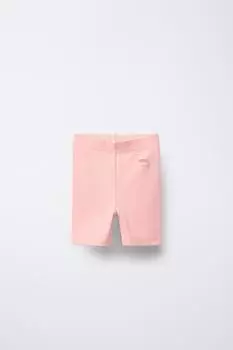 Велосипедные шорты в рубчик ZARA, цвет Tangerine
