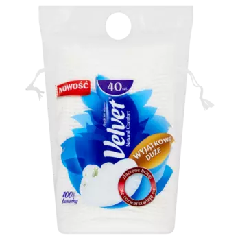 Velvet овальные ватные диски, 40 шт/1 упаковка
