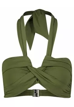 Верх бикини Seafolly, оливковый