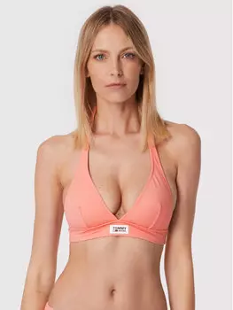 Верх бикини Tommy Jeans, оранжевый
