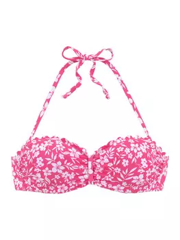 Верх бикини Vivance, цвет neonpink/wei
