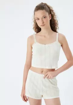 Верх пижамы STRAPPY Koton, белый