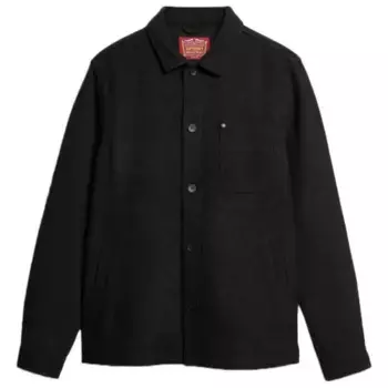 Верхняя рубашка Superdry Merchant Wool, черный