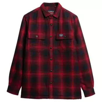 Верхняя рубашка Superdry Wool Miller, красный