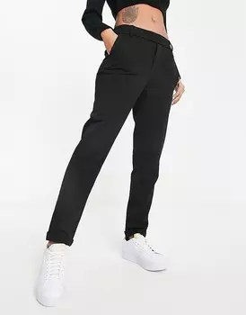 Vero Moda – Черные прямые брюки