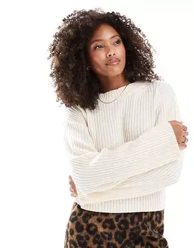 Vero Moda – Кремовый, плотный, короткого трикотажного свитера