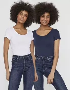 Vero Moda - топ цвета ирис черный