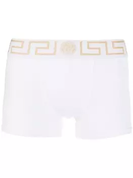 Versace боксеры с узором Greca, белый