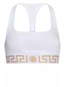 Versace бюстгальтер Greca Border, белый