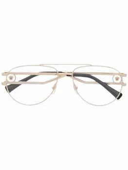 Versace Eyewear очки-авиаторы, золотой