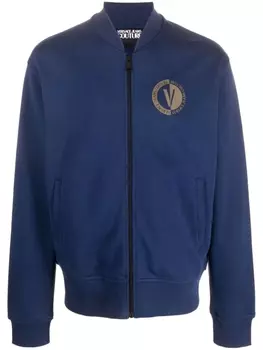 Versace Jeans Couture бомбер с логотипом, синий