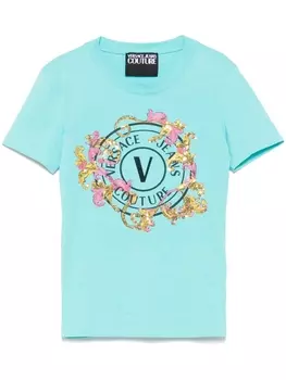 Versace Jeans Couture футболка с логотипом, синий