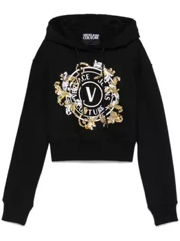 Versace Jeans Couture худи с логотипом, черный