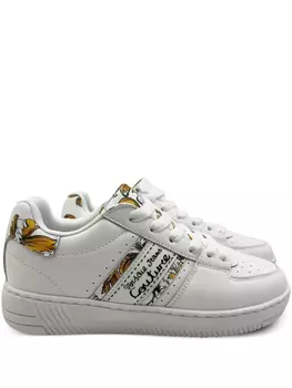 Versace Jeans Couture кроссовки с принтом Barocco, белый