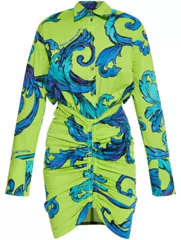 Versace Jeans Couture платье мини с принтом, зеленый