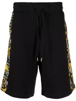 Versace Jeans Couture шорты-бермуды с принтом, черный