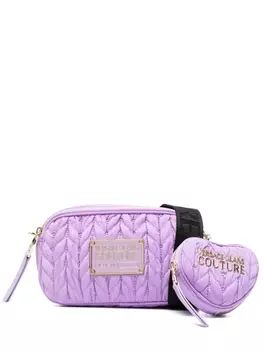 Versace Jeans Couture сумка через плечо с логотипом, фиолетовый