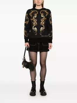 Versace Jeans Couture толстовка с принтом Barocco, черный