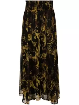 Versace Jeans Couture юбка макси Watercolour Couture, черный