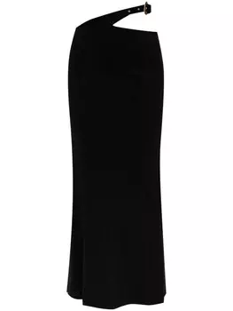 Versace Jeans Couture юбка миди с вырезами, черный