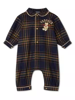 Versace Kids ромпер Tartan Love, синий