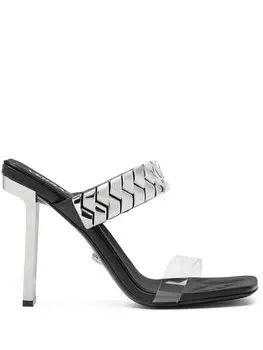 Versace мюли Slice 105, серебристый
